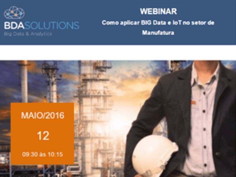 WEBINAR | Como aplicar BIG Data & IoT no setor de Manufatura com DELL STATISTICA